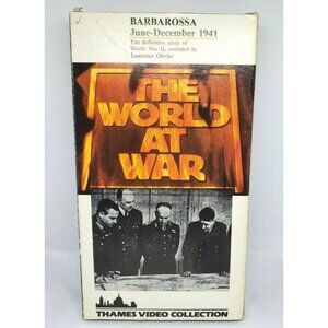The World at War Barbarossa VHS 1941 Story Of WW2 Narrated By Laurence Olivier